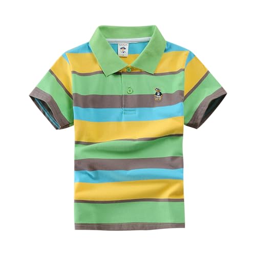 KIDSZJA Blusen für Mädchen, britisches Revers, Knopfleiste, Polo-Kleidung, kurzärmelig, bequem und gemütlich, Sommer, Baumwolle, bequem, gestreift, klassisches Oberteil, Schule, Partys, Hochzeiten, 6 KIDSZJA Blusen für Mädchen, britisches Revers, Knopfleiste, Polo-Kleidung, kurzärmelig, bequem und gemütlich, Sommer, Baumwolle, bequem, gestreift, klassisches Oberteil, Schule, Partys, Hochzeiten, 6 von KIDSZJA