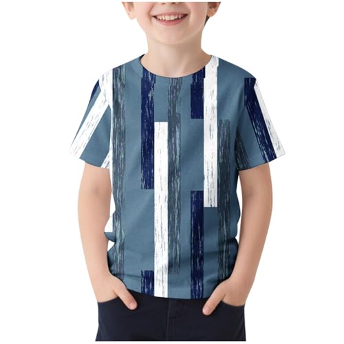KIDSZJA Blusen für Mädchen, gestreift, kurzärmelig, Tunika, T-Shirts, Rundhalsausschnitt, dehnbar, Jersey, Baumwolle, Boho-Stil, schick, Sommer, Yoga und Tanz KIDSZJA Blusen für Mädchen, gestreift, kurzärmelig, Tunika, T-Shirts, Rundhalsausschnitt, dehnbar, Jersey, Baumwolle, Boho-Stil, schick, Sommer, Yoga und Tanz von KIDSZJA