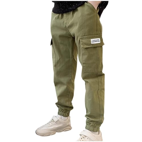 KIDSZJA Cargohose für Jungen, elastische Taille, schmale Passform, atmungsaktiv, Jogger mit mehreren Taschen, Fallschirmhose, LSF 50+, Sonnenschutz, Wandern, Größe 5–15 Jahre KIDSZJA Cargohose für Jungen, elastische Taille, schmale Passform, atmungsaktiv, Jogger mit mehreren Taschen, Fallschirmhose, LSF 50+, Sonnenschutz, Wandern, Größe 5–15 Jahre von KIDSZJA