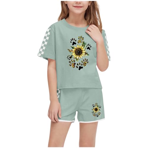 KIDSZJA Clearance Baby Jungen Kleidung Mädchen Loungewear Set UK Petite Trainingsanzug-Sets 2-teiliges Outfit Hund Kralle Sonnenblume Grafik kariert Kurzarm T-Shirts & Shorts Set Home Sleep Sport Sets KIDSZJA Clearance Baby Jungen Kleidung Mädchen Loungewear Set UK Petite Trainingsanzug-Sets 2-teiliges Outfit Hund Kralle Sonnenblume Grafik kariert Kurzarm T-Shirts & Shorts Set Home Sleep Sport Sets von KIDSZJA