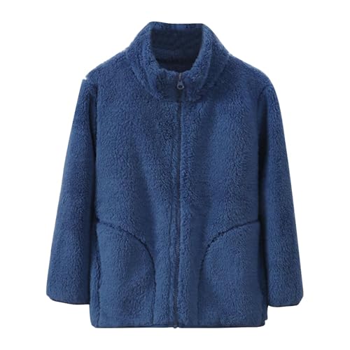 KIDSZJA Fleecejacke für Kinder, Mädchen, Stehkragen, Reißverschluss, flauschige Jacke, Herbst und Winter, warm, weich, Teddy-Sherpa-Mantel mit Taschen, Outwear, Schule KIDSZJA Fleecejacke für Kinder, Mädchen, Stehkragen, Reißverschluss, flauschige Jacke, Herbst und Winter, warm, weich, Teddy-Sherpa-Mantel mit Taschen, Outwear, Schule von KIDSZJA