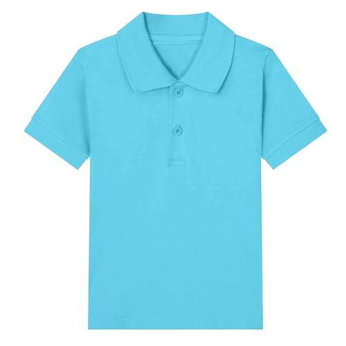 KIDSZJA Hemden für Mädchen, einfarbig, klassisch, klassisch und bequem, mit Revers, Knopfleiste, Poloshirt, Kinder-Top, kurzärmelig, stilvoll, empfindliche Haut, Schule, Veranstaltungen oder KIDSZJA Hemden für Mädchen, einfarbig, klassisch, klassisch und bequem, mit Revers, Knopfleiste, Poloshirt, Kinder-Top, kurzärmelig, stilvoll, empfindliche Haut, Schule, Veranstaltungen oder von KIDSZJA