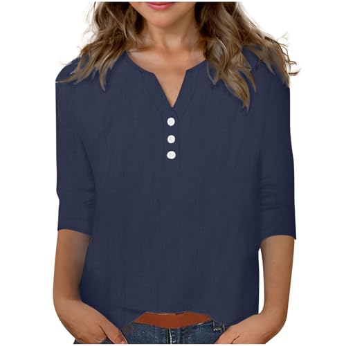 KIDSZJA Henley-Kleidung für Kinder, Mädchen, Knopfleiste, weiche Baumwolle, lässig, Baumwollleinen, atmungsaktiv und leicht, einfarbig, langes T-Shirt, Outdoor, Spielen, Strand, Schule KIDSZJA Henley-Kleidung für Kinder, Mädchen, Knopfleiste, weiche Baumwolle, lässig, Baumwollleinen, atmungsaktiv und leicht, einfarbig, langes T-Shirt, Outdoor, Spielen, Strand, Schule von KIDSZJA