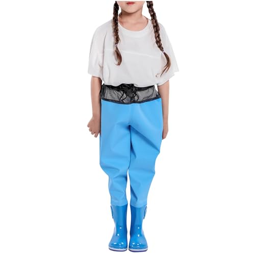 KIDSZJA Jungenhose für Mädchen, einfarbig, dick, rutschfest, uni, wasserdicht, zum Angeln, Wathose, wasserdicht, leicht, tragbar, atmungsaktiv, Regenbekleidung für Outdoor-Spielen KIDSZJA Jungenhose für Mädchen, einfarbig, dick, rutschfest, uni, wasserdicht, zum Angeln, Wathose, wasserdicht, leicht, tragbar, atmungsaktiv, Regenbekleidung für Outdoor-Spielen von KIDSZJA