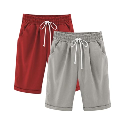 KIDSZJA Kinder-Hose, Mädchen, lustig, umweltfreundlich, Trainingshose, Kordelzug, einfarbig, Capri-Shorts, Hose, Sommer, Spielzeit, Komfort, 3-teilig, Baumwollleinen, hoch gewaschen, Strand- und KIDSZJA Kinder-Hose, Mädchen, lustig, umweltfreundlich, Trainingshose, Kordelzug, einfarbig, Capri-Shorts, Hose, Sommer, Spielzeit, Komfort, 3-teilig, Baumwollleinen, hoch gewaschen, Strand- und von KIDSZJA