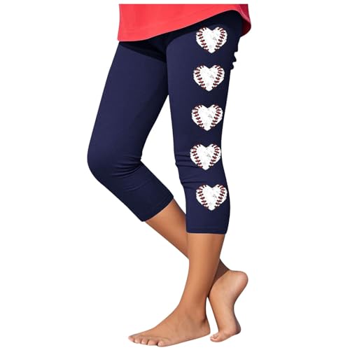 KIDSZJA Kinder-Leggings für Mädchen, Baseball-Grafik, lässig, bequem, dehnbar, Caprihose, hohe Taille, kurze Jogginghose, athletisches Outfit, nahtloses Yoga-Outfit, Sommer, Tanzen und Gymnastik KIDSZJA Kinder-Leggings für Mädchen, Baseball-Grafik, lässig, bequem, dehnbar, Caprihose, hohe Taille, kurze Jogginghose, athletisches Outfit, nahtloses Yoga-Outfit, Sommer, Tanzen und Gymnastik von KIDSZJA