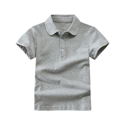 KIDSZJA Kinder-Polo-T-Shirt für Mädchen, Sommer, niedliche Outfits, Knopfleiste, kurzärmelig, Revers, Kleidung, klassisch, lässig, hautfreundlich und umweltfreundlich, für Fotoshootings, Geburtstage von KIDSZJA