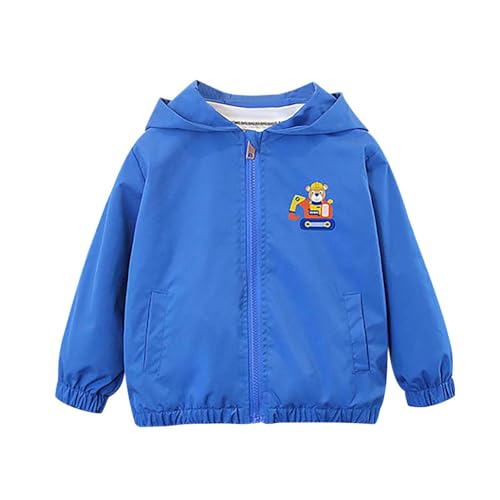 KIDSZJA Kinder-Regenjacke für Jungen, wasserdicht, Bagger, Bär, bedruckt, leicht, Windbreaker, atmungsaktiv, Regenmantel mit Kapuze, für nasses Wetter, Reisen, Schule, 6 Jahre KIDSZJA Kinder-Regenjacke für Jungen, wasserdicht, Bagger, Bär, bedruckt, leicht, Windbreaker, atmungsaktiv, Regenmantel mit Kapuze, für nasses Wetter, Reisen, Schule, 6 Jahre von KIDSZJA