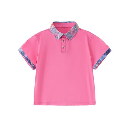 KIDSZJA Kinder-T-Shirts, Mädchen, Farbblock, klassisches Oberteil, kurzärmelig, Knopfleiste, Polo-Shirts, Geschenke, bedruckt, tailliertes Revers, Kleidung für Teenager, leger, empfindliche Haut KIDSZJA Kinder-T-Shirts, Mädchen, Farbblock, klassisches Oberteil, kurzärmelig, Knopfleiste, Polo-Shirts, Geschenke, bedruckt, tailliertes Revers, Kleidung für Teenager, leger, empfindliche Haut von KIDSZJA
