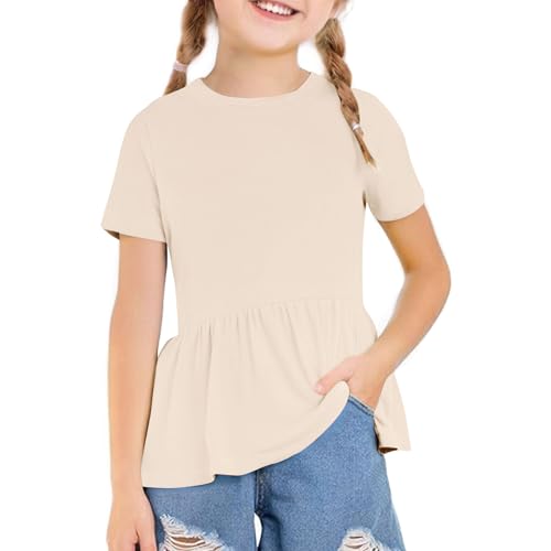 KIDSZJA Kinderkleidung, Mädchen-Top, Baumwolle, Schulanfang, Rüschensaum, einfarbig, elastisch, super weich, atmungsaktiv, Blusen, Tunika, lange Tanzkleidung, Gymnastik, Verkleidung KIDSZJA Kinderkleidung, Mädchen-Top, Baumwolle, Schulanfang, Rüschensaum, einfarbig, elastisch, super weich, atmungsaktiv, Blusen, Tunika, lange Tanzkleidung, Gymnastik, Verkleidung von KIDSZJA