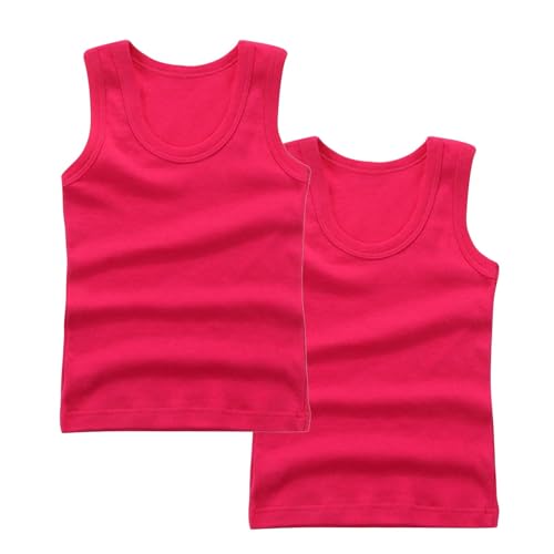 KIDSZJA Kinderkleidung, Mädchen-Tops, Unterhemd, Multipack, Weste, Rundhalsausschnitt, leichtes Baumwoll-Mischgewebe, atmungsaktiv, einfarbig, 2 Stück, Unterwäsche, Cami, ärmellos, Strand- und KIDSZJA Kinderkleidung, Mädchen-Tops, Unterhemd, Multipack, Weste, Rundhalsausschnitt, leichtes Baumwoll-Mischgewebe, atmungsaktiv, einfarbig, 2 Stück, Unterwäsche, Cami, ärmellos, Strand- und von KIDSZJA