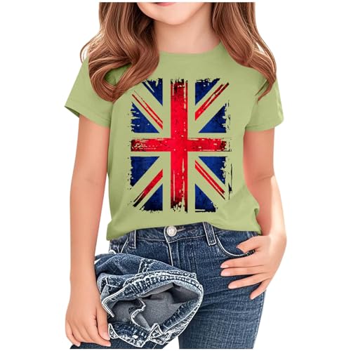 KIDSZJA Kinderkleidung für Mädchen, britische Flagge, Baumwolle, Freizeitkleidung, Union-Jack-Oberteil, England, Fußball, Weltmeisterschaft, Blusen, Großbritannien, elegante Festivals und Urlaubsfotos KIDSZJA Kinderkleidung für Mädchen, britische Flagge, Baumwolle, Freizeitkleidung, Union-Jack-Oberteil, England, Fußball, Weltmeisterschaft, Blusen, Großbritannien, elegante Festivals und Urlaubsfotos von KIDSZJA