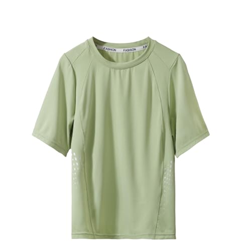 KIDSZJA Kinderkleidung für Mädchen, sportlich, Sommer, niedlich, fließend, lockere Passform, Rundhalsausschnitt, kurze Ärmel, Blusen, schnelltrocknend, Netzstoff, atmungsaktiv, Workout, Yoga KIDSZJA Kinderkleidung für Mädchen, sportlich, Sommer, niedlich, fließend, lockere Passform, Rundhalsausschnitt, kurze Ärmel, Blusen, schnelltrocknend, Netzstoff, atmungsaktiv, Workout, Yoga von KIDSZJA