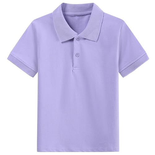 KIDSZJA Klassisches und bequemes Kinder-Poloshirt mit Knopfleiste, stilvolle Blusen für empfindliche Haut, elegante Schulveranstaltungen oder lässige Treffen von KIDSZJA
