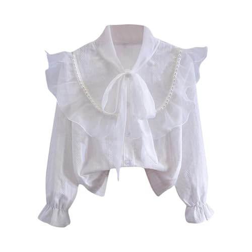 KIDSZJA Kleidung für Kinder, Mädchen, Rüschen, Spitze, Kawaii-Stickerei, Sweatshirt, langärmelig, Vintage-Party-Kostüm, Pullover, niedliches Vintage-Spitzenhemd, Lolita, süßes viktorianisches Oberteil KIDSZJA Kleidung für Kinder, Mädchen, Rüschen, Spitze, Kawaii-Stickerei, Sweatshirt, langärmelig, Vintage-Party-Kostüm, Pullover, niedliches Vintage-Spitzenhemd, Lolita, süßes viktorianisches Oberteil von KIDSZJA