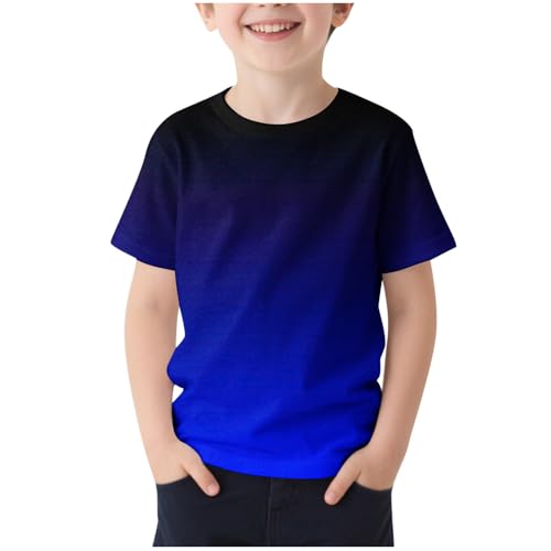 KIDSZJA Kleidung für Mädchen, Basic-Tunika, kurzärmelig, Farbverlauf, Blusen, schnelltrocknend, feuchtigkeitsableitend, Rundhalsausschnitt, Basic-Komfort, Alltagskleidung, Sport, Laufen und KIDSZJA Kleidung für Mädchen, Basic-Tunika, kurzärmelig, Farbverlauf, Blusen, schnelltrocknend, feuchtigkeitsableitend, Rundhalsausschnitt, Basic-Komfort, Alltagskleidung, Sport, Laufen und von KIDSZJA