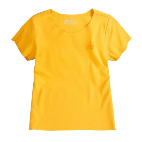 KIDSZJA Kleidung für Teenager, Mädchen, einfarbig, Tunika, T-Shirt, Waffelmuster, Sport, leicht und atmungsaktiv, feuchtigkeitsableitend und schnell trocknend, für den Alltag, zum Schlafen und Spielen KIDSZJA Kleidung für Teenager, Mädchen, einfarbig, Tunika, T-Shirt, Waffelmuster, Sport, leicht und atmungsaktiv, feuchtigkeitsableitend und schnell trocknend, für den Alltag, zum Schlafen und Spielen von KIDSZJA