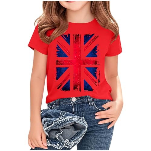 KIDSZJA Kleidung für Teenager-Mädchen, England-Fußball-WM-Bluse, britische Flagge, Festivals und Urlaubsfotos, England-T-Shirt, Baumwolle, Freizeitkleidung, Oberteil, Union Jack, weich, atmungsaktiv KIDSZJA Kleidung für Teenager-Mädchen, England-Fußball-WM-Bluse, britische Flagge, Festivals und Urlaubsfotos, England-T-Shirt, Baumwolle, Freizeitkleidung, Oberteil, Union Jack, weich, atmungsaktiv von KIDSZJA