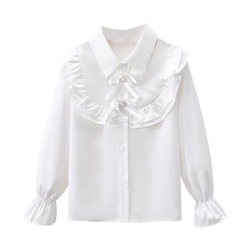 KIDSZJA Lolita Süßes viktorianisches T-Shirt für Kinder, langärmelig, niedliches Vintage-Spitzen-Sweatshirt, Vintage-Party-Kostüm, Babydoll-Halskleidung, Rüschen, Spitze, Kawaii-Stickerei, Oberteil KIDSZJA Lolita Süßes viktorianisches T-Shirt für Kinder, langärmelig, niedliches Vintage-Spitzen-Sweatshirt, Vintage-Party-Kostüm, Babydoll-Halskleidung, Rüschen, Spitze, Kawaii-Stickerei, Oberteil von KIDSZJA