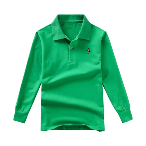KIDSZJA Mädchen-Blusen, Sommer, einfarbig, klassisches Revers, lässig, hautfreundlich und umweltfreundlich, langärmelig, Knopfleiste, Poloshirt, niedliche Outfits, Kinder-Tops, Fotoshootings KIDSZJA Mädchen-Blusen, Sommer, einfarbig, klassisches Revers, lässig, hautfreundlich und umweltfreundlich, langärmelig, Knopfleiste, Poloshirt, niedliche Outfits, Kinder-Tops, Fotoshootings von KIDSZJA