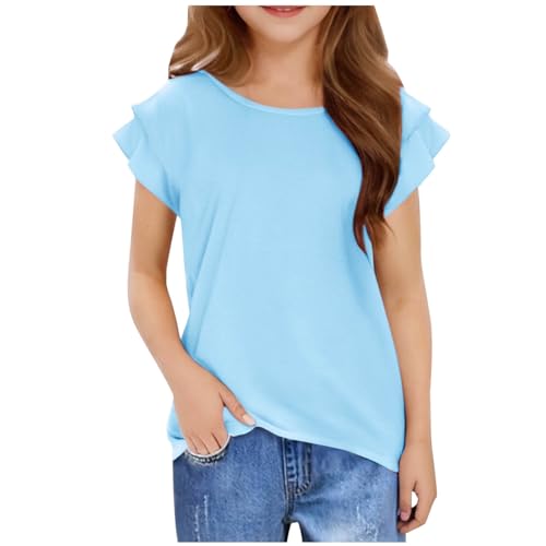KIDSZJA Mädchen-Blusen, kurzärmelig, lässig, bequem, Rundhalsausschnitt, lange Hemden, Alltagskleidung, Spielen, Sommer, dehnbare Kleidung, Rüschenärmel, weich, leicht, 2025 Geschenke KIDSZJA Mädchen-Blusen, kurzärmelig, lässig, bequem, Rundhalsausschnitt, lange Hemden, Alltagskleidung, Spielen, Sommer, dehnbare Kleidung, Rüschenärmel, weich, leicht, 2025 Geschenke von KIDSZJA