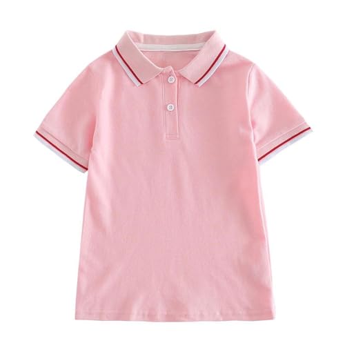 KIDSZJA Mädchen-Hemd, Sommer, kurzärmelig, Revers, einfarbig, klassisch, feuchtigkeitsableitend und schnell trocknend, leicht und atmungsaktiv, Knopfleiste, Polo-Kleidung, Alltagskleidung, Schlafen KIDSZJA Mädchen-Hemd, Sommer, kurzärmelig, Revers, einfarbig, klassisch, feuchtigkeitsableitend und schnell trocknend, leicht und atmungsaktiv, Knopfleiste, Polo-Kleidung, Alltagskleidung, Schlafen von KIDSZJA