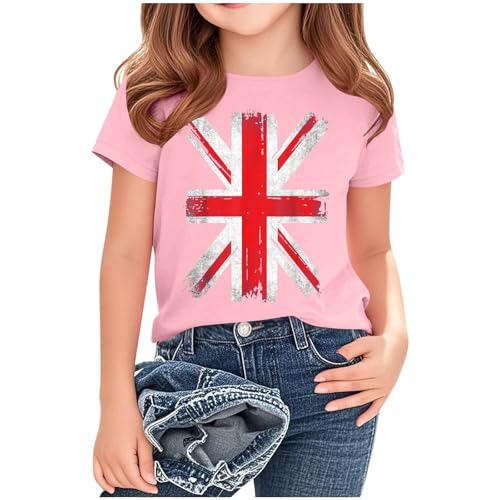 KIDSZJA Mädchen-Hemden, Konzert-Outfit, Oberteile, britische Flagge, Blusen, Großbritannien, elegant, England, Fußball, Weltmeisterschaft, Union Jack-Kleidung, leicht, bequem, Sport, Sommer KIDSZJA Mädchen-Hemden, Konzert-Outfit, Oberteile, britische Flagge, Blusen, Großbritannien, elegant, England, Fußball, Weltmeisterschaft, Union Jack-Kleidung, leicht, bequem, Sport, Sommer von KIDSZJA