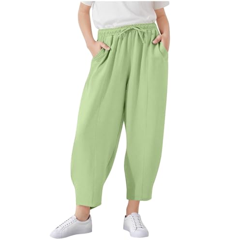 KIDSZJA Mädchen-Hose, 7 Jahre, Kordelzug, Baumwolle, Leinen, Baggy, hohe Taille, Haremshose, Outdoor-Hose, Spielzeit, Komfort, Fußball, Training, Trainingsanzug, weiches Jersey, Lounge, Sommer KIDSZJA Mädchen-Hose, 7 Jahre, Kordelzug, Baumwolle, Leinen, Baggy, hohe Taille, Haremshose, Outdoor-Hose, Spielzeit, Komfort, Fußball, Training, Trainingsanzug, weiches Jersey, Lounge, Sommer von KIDSZJA