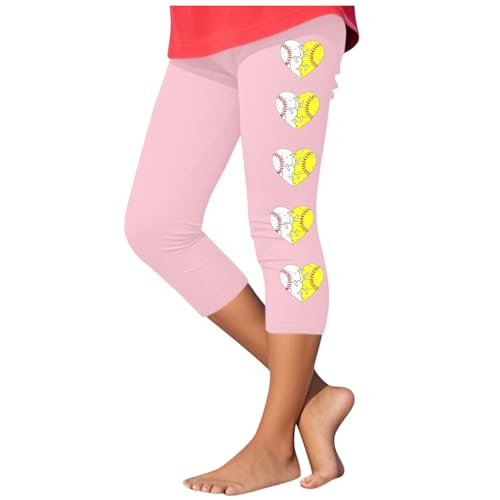 KIDSZJA Mädchen-Hose, hohe Taille, bauchfrei, lässig, bequem, Yoga-Leggings, Laufen, Radfahren, dehnbar, nahtlos, Baseball-Grafik-Leggings, Caprihose, athletischer Tanz, Yoga, Gymnastik KIDSZJA Mädchen-Hose, hohe Taille, bauchfrei, lässig, bequem, Yoga-Leggings, Laufen, Radfahren, dehnbar, nahtlos, Baseball-Grafik-Leggings, Caprihose, athletischer Tanz, Yoga, Gymnastik von KIDSZJA
