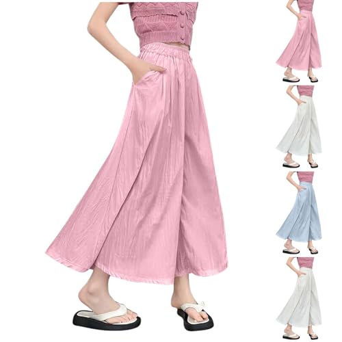 KIDSZJA Mädchen-Jogginghose aus Bio-Baumwolle, weicher Jersey, volle Länge, elastisch, hohe Taille, weites Bein, fließendes Kleid, Hose, 2025, Baggy Palazzo, Jogger, Reisen und Zuhause KIDSZJA Mädchen-Jogginghose aus Bio-Baumwolle, weicher Jersey, volle Länge, elastisch, hohe Taille, weites Bein, fließendes Kleid, Hose, 2025, Baggy Palazzo, Jogger, Reisen und Zuhause von KIDSZJA
