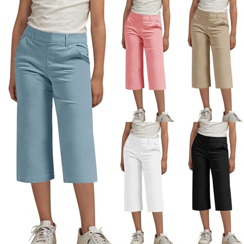 KIDSZJA Mädchen-Jogginghose aus weichem Jersey, Lounge-Bermuda, Capri-Jogger, knielang, hohe Taille, Chino-Stretch-Twill 2025, Bio-Baumwolle, für Reisen und Zuhause, zum Entspannen KIDSZJA Mädchen-Jogginghose aus weichem Jersey, Lounge-Bermuda, Capri-Jogger, knielang, hohe Taille, Chino-Stretch-Twill 2025, Bio-Baumwolle, für Reisen und Zuhause, zum Entspannen von KIDSZJA
