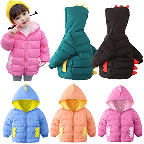 KIDSZJA Mädchen-Mäntel, niedlicher Dinosaurier-Mantel, gepolstert, mit Kapuze, Steppjacke, für Kinder, Jungen, Winterjacke, warm, glänzend, Schneeanzug, Oberbekleidung, Körperwärmer für kaltes Wetter KIDSZJA Mädchen-Mäntel, niedlicher Dinosaurier-Mantel, gepolstert, mit Kapuze, Steppjacke, für Kinder, Jungen, Winterjacke, warm, glänzend, Schneeanzug, Oberbekleidung, Körperwärmer für kaltes Wetter von KIDSZJA