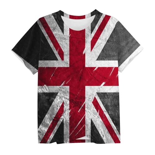 KIDSZJA Mädchen-Oberteil, Union Jack, weiche Baumwolle, Freizeitkleidung, britische Flagge, Outdoor, Spielen, Strand, Schule, Freizeitkleidung, Blusen, England, Fußball, Weltmeisterschaft KIDSZJA Mädchen-Oberteil, Union Jack, weiche Baumwolle, Freizeitkleidung, britische Flagge, Outdoor, Spielen, Strand, Schule, Freizeitkleidung, Blusen, England, Fußball, Weltmeisterschaft von KIDSZJA
