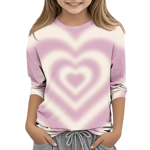 KIDSZJA Mädchen-T-Shirt, Sommer, Cartoon, bedruckt, modisch, praktisch, Sonnenschutz, LSF 50+, Tunika, Teenager, Kleidung, Rundhalsausschnitt, 3/4-Ärmel, Blusen, UK, elegante Strandtage KIDSZJA Mädchen-T-Shirt, Sommer, Cartoon, bedruckt, modisch, praktisch, Sonnenschutz, LSF 50+, Tunika, Teenager, Kleidung, Rundhalsausschnitt, 3/4-Ärmel, Blusen, UK, elegante Strandtage von KIDSZJA