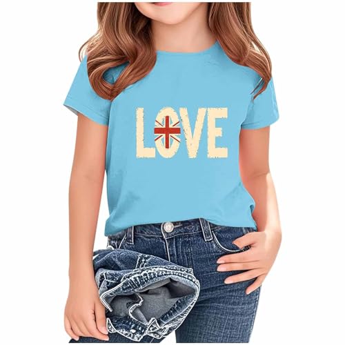 KIDSZJA Mädchen-T-Shirt, schnelltrocknend, atmungsaktiv, Union Jack, für Teenager, britische Flagge, England, Fußball, Weltmeisterschaft, Kleidung, Bio-Baumwolle, dehnbare Blusen, UK-Sportübungen KIDSZJA Mädchen-T-Shirt, schnelltrocknend, atmungsaktiv, Union Jack, für Teenager, britische Flagge, England, Fußball, Weltmeisterschaft, Kleidung, Bio-Baumwolle, dehnbare Blusen, UK-Sportübungen von KIDSZJA