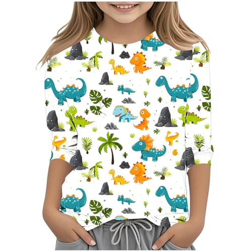 KIDSZJA Mädchen-Tunika, weich, atmungsaktiv, Sommerbluse, Rundhalsausschnitt, Baumwolle, Freizeitkleidung, Top, Cartoon-Druck, 3/4-Ärmel, Kleidung, Festivals und Urlaub, Fotos, Geburtstagsgeschenke KIDSZJA Mädchen-Tunika, weich, atmungsaktiv, Sommerbluse, Rundhalsausschnitt, Baumwolle, Freizeitkleidung, Top, Cartoon-Druck, 3/4-Ärmel, Kleidung, Festivals und Urlaub, Fotos, Geburtstagsgeschenke von KIDSZJA