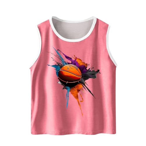 KIDSZJA Mädchen-Unterhemd, ärmellos, lockere Passform, modisch, praktisch, Basketball, bedruckt, Sonnenschutz, LSF 50+, Rundhalsausschnitt, Tanktop, lange Tunika, Strandtage, Outdoor-Aktivitäten KIDSZJA Mädchen-Unterhemd, ärmellos, lockere Passform, modisch, praktisch, Basketball, bedruckt, Sonnenschutz, LSF 50+, Rundhalsausschnitt, Tanktop, lange Tunika, Strandtage, Outdoor-Aktivitäten von KIDSZJA