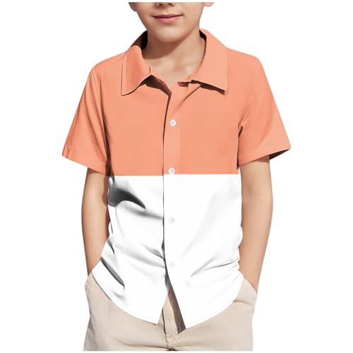 KIDSZJA Mädchenkleidung, Sommer, Farbblock, kurzärmelig, superweich, bequem, lässig, leicht, Bluse, Revers, Knopfleiste, Kragen, Sport, Alltag, Geburtstagsgeschenk, Geschenk KIDSZJA Mädchenkleidung, Sommer, Farbblock, kurzärmelig, superweich, bequem, lässig, leicht, Bluse, Revers, Knopfleiste, Kragen, Sport, Alltag, Geburtstagsgeschenk, Geschenk von KIDSZJA