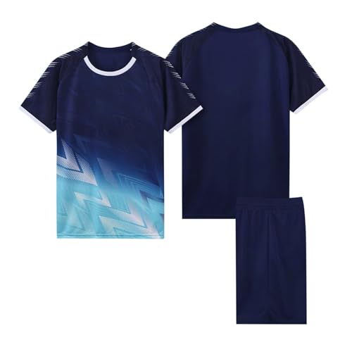 KIDSZJA My Orders Kinder-Trainingsanzug für Mädchen, Fußball-Set, zweiteiliges Outfit, formell, bedruckt, kurzärmeliges T-Shirt und Trikot-Shorts, Fußball, Badminton, Sportuniform-Sets KIDSZJA My Orders Kinder-Trainingsanzug für Mädchen, Fußball-Set, zweiteiliges Outfit, formell, bedruckt, kurzärmeliges T-Shirt und Trikot-Shorts, Fußball, Badminton, Sportuniform-Sets von KIDSZJA