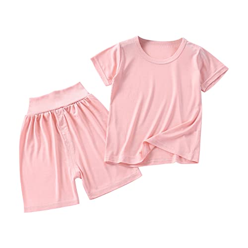 KIDSZJA My Orders My Orders Baby-Outfit für Jungen und Mädchen, Kleidung, Lounge-Set, zweiteiliges Outfit, einfarbig, Rundhalsausschnitt, T-Shirts und weites Bein, Baggy-Shorts, Sets für Zuhause KIDSZJA My Orders My Orders Baby-Outfit für Jungen und Mädchen, Kleidung, Lounge-Set, zweiteiliges Outfit, einfarbig, Rundhalsausschnitt, T-Shirts und weites Bein, Baggy-Shorts, Sets für Zuhause von KIDSZJA