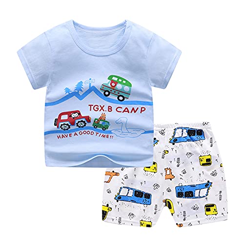 KIDSZJA My Orders My Orders Baby-Outfit für Jungen und Mädchen, Loungewear-Set, 2-teilig, Kleidung, Cartoon-Rundhalsausschnitt, T-Shirts und weites Bein, weite Shorts, Set, Sport, Zuhause, Schule KIDSZJA My Orders My Orders Baby-Outfit für Jungen und Mädchen, Loungewear-Set, 2-teilig, Kleidung, Cartoon-Rundhalsausschnitt, T-Shirts und weites Bein, weite Shorts, Set, Sport, Zuhause, Schule von KIDSZJA