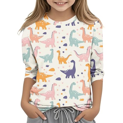 KIDSZJA My Orders Placed By Me Mädchen-Hemd, Grundausstattung, Schule, Picknick, Park, tägliche Outfits, Kleidung, lange Tunika, lustig, umweltfreundlich, Dinosaurier-bedruckte Blusen KIDSZJA My Orders Placed By Me Mädchen-Hemd, Grundausstattung, Schule, Picknick, Park, tägliche Outfits, Kleidung, lange Tunika, lustig, umweltfreundlich, Dinosaurier-bedruckte Blusen von KIDSZJA