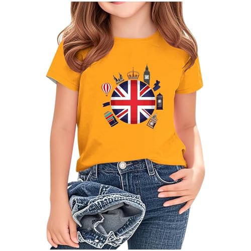 KIDSZJA Oberteil für Teenager, Mädchen, schnelltrocknend, Union Jack, Teenager, Kleidung, britische Flagge, England, Fußball, Weltmeisterschaft, Blusen, Vereinigtes Königreich, bequem, empfindliche KIDSZJA Oberteil für Teenager, Mädchen, schnelltrocknend, Union Jack, Teenager, Kleidung, britische Flagge, England, Fußball, Weltmeisterschaft, Blusen, Vereinigtes Königreich, bequem, empfindliche von KIDSZJA