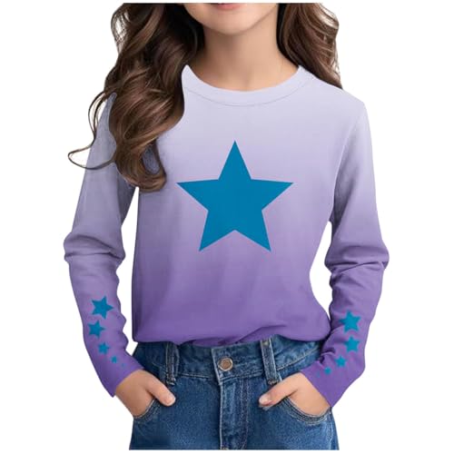 KIDSZJA Recent Orders Kinder-Pullover, Mädchen, Sterne, bedruckt, bequem und leicht, Longline, Pullover, Sommertage und Spielzeit, kleine Sweatshirts, Farbverlauf, England, T-Shirt, lässig KIDSZJA Recent Orders Kinder-Pullover, Mädchen, Sterne, bedruckt, bequem und leicht, Longline, Pullover, Sommertage und Spielzeit, kleine Sweatshirts, Farbverlauf, England, T-Shirt, lässig von KIDSZJA