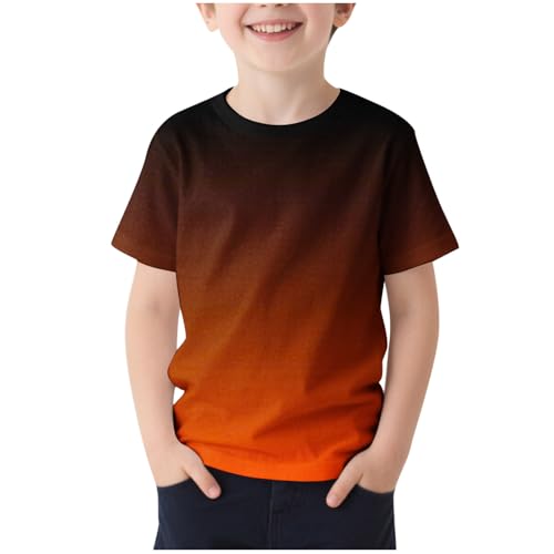 KIDSZJA Shirt für Mädchen, Rundhalsausschnitt, Farbverlauf, Basic, Komfort, Alltagskleidung, Tunika, kurzärmelig, Sport, Laufen und Fitnessstudio, schnelltrocknend, feuchtigkeitsableitend KIDSZJA Shirt für Mädchen, Rundhalsausschnitt, Farbverlauf, Basic, Komfort, Alltagskleidung, Tunika, kurzärmelig, Sport, Laufen und Fitnessstudio, schnelltrocknend, feuchtigkeitsableitend von KIDSZJA