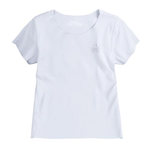 KIDSZJA Shirt für Mädchen, feuchtigkeitsableitend und schnell trocknend, einfarbig, kurzärmelig, Waffelmuster, Sportkleidung, niedlich, Rundhalsausschnitt, leicht und atmungsaktiv, langärmlig, Stretch KIDSZJA Shirt für Mädchen, feuchtigkeitsableitend und schnell trocknend, einfarbig, kurzärmelig, Waffelmuster, Sportkleidung, niedlich, Rundhalsausschnitt, leicht und atmungsaktiv, langärmlig, Stretch von KIDSZJA