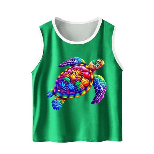 KIDSZJA Shirts für Mädchen, Rundhalsausschnitt, Meeresschildkröte, bedruckt, ärmellos, lockere Passform, Tanktop, Tanz, Gymnastik, Alltag, Spielen, lange Tunika, Cami-Top, Riemchen, weich und dehnbar KIDSZJA Shirts für Mädchen, Rundhalsausschnitt, Meeresschildkröte, bedruckt, ärmellos, lockere Passform, Tanktop, Tanz, Gymnastik, Alltag, Spielen, lange Tunika, Cami-Top, Riemchen, weich und dehnbar von KIDSZJA