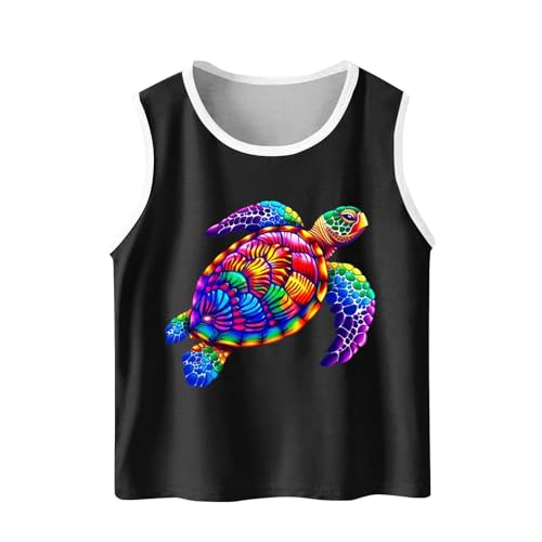 KIDSZJA Shirts für Mädchen, trendig, mit Meeresschildkröte, bedruckt, für Tanzen, Gymnastik, Alltag, Spielen, lockere Passform, Tank-Top, bequem, niedliches und buntes Cami-Top, lange Tunika, Riemen KIDSZJA Shirts für Mädchen, trendig, mit Meeresschildkröte, bedruckt, für Tanzen, Gymnastik, Alltag, Spielen, lockere Passform, Tank-Top, bequem, niedliches und buntes Cami-Top, lange Tunika, Riemen von KIDSZJA