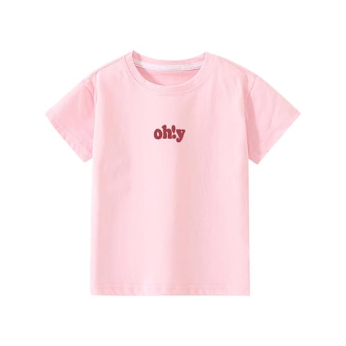 KIDSZJA T-Shirts für Mädchen, britische Basic-Unterhemden, Schlaf, lässig, locker, niedlich, weiche Baumwolle, atmungsaktiv und leicht, Tops, Outdoor, Spielen, Strand, Schule, Blusen KIDSZJA T-Shirts für Mädchen, britische Basic-Unterhemden, Schlaf, lässig, locker, niedlich, weiche Baumwolle, atmungsaktiv und leicht, Tops, Outdoor, Spielen, Strand, Schule, Blusen von KIDSZJA