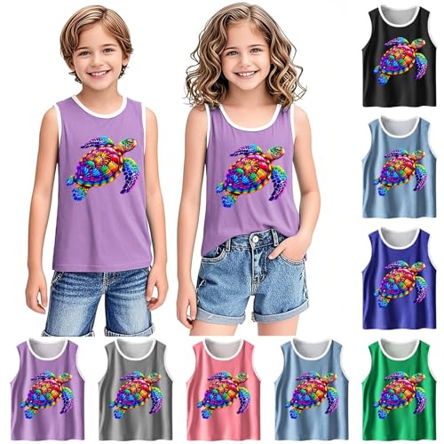 KIDSZJA Tanktop für Mädchen, lange Tunika, Laufweste, lockere Passform, Meeresschildkröte, bedruckt, Camisole Tops, bequem, niedlich und bunt, Shirt, Tanz, Gymnastik, Alltag, Spielen, Riemen, weich KIDSZJA Tanktop für Mädchen, lange Tunika, Laufweste, lockere Passform, Meeresschildkröte, bedruckt, Camisole Tops, bequem, niedlich und bunt, Shirt, Tanz, Gymnastik, Alltag, Spielen, Riemen, weich von KIDSZJA